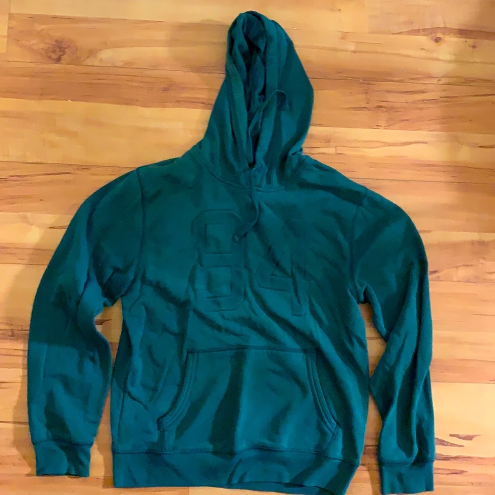 Green hoodie